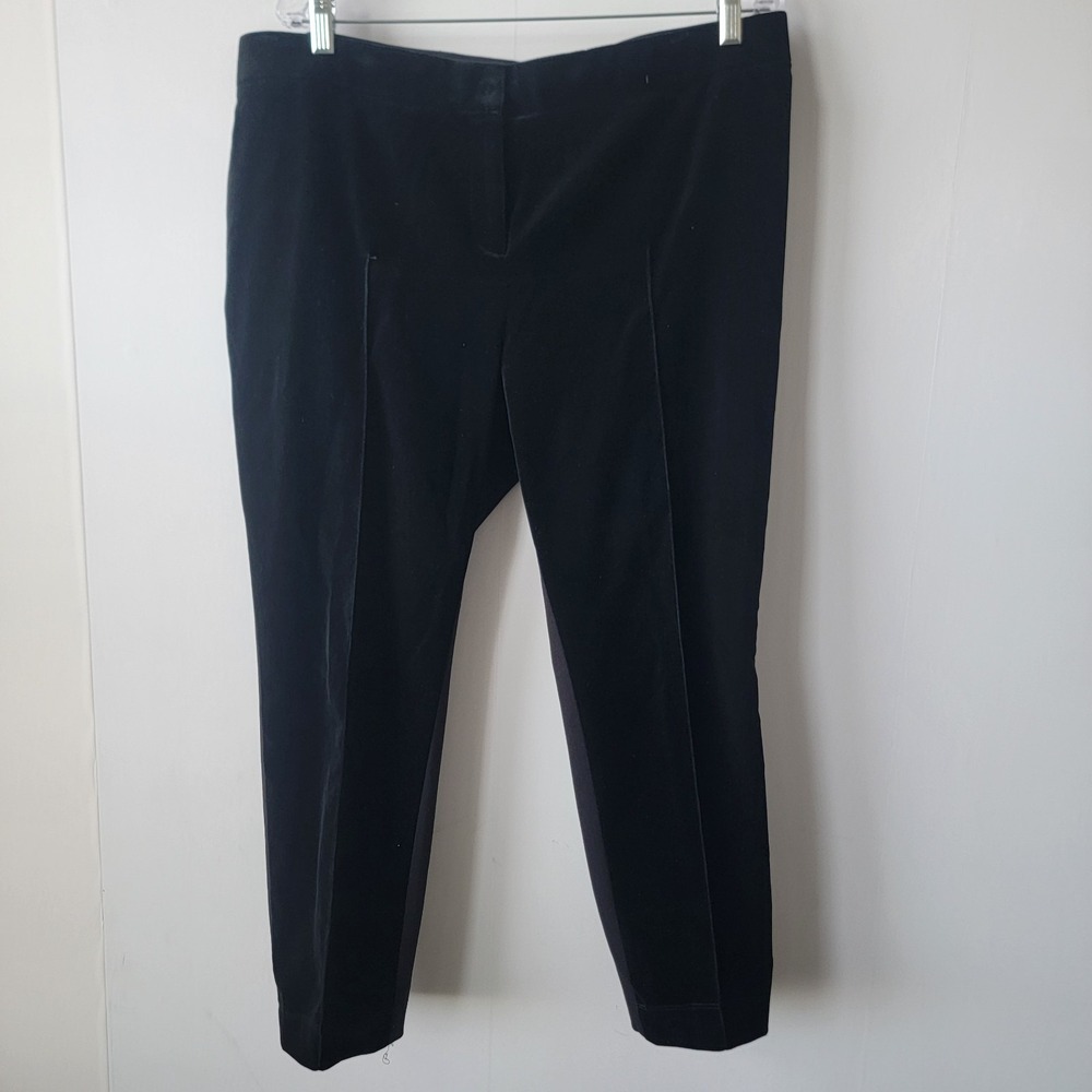 akris punto women's mixed media pants 16‎ ankle high rise Classic black
